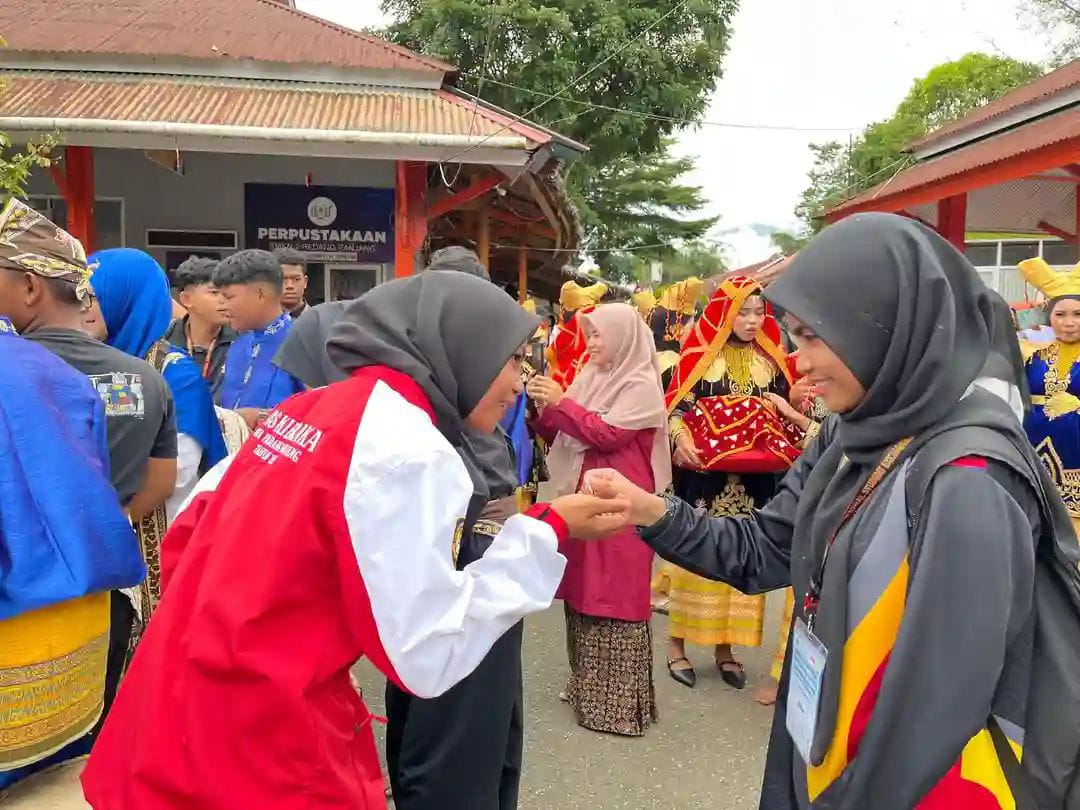 Suasana pelajar Trengganu Malaysia saat silaturrahmi dengan pelajar SMK N.2 Padang Panjang.